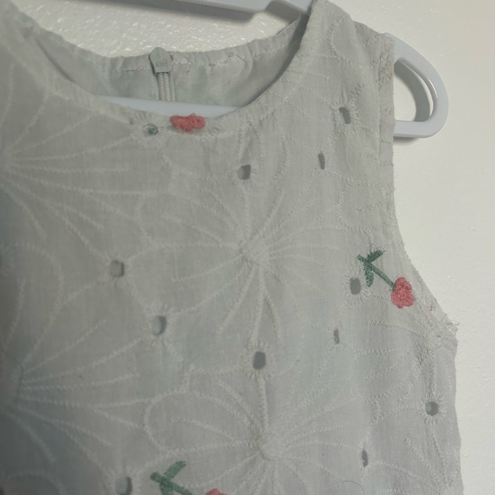 Embroidered Sleeveless dress